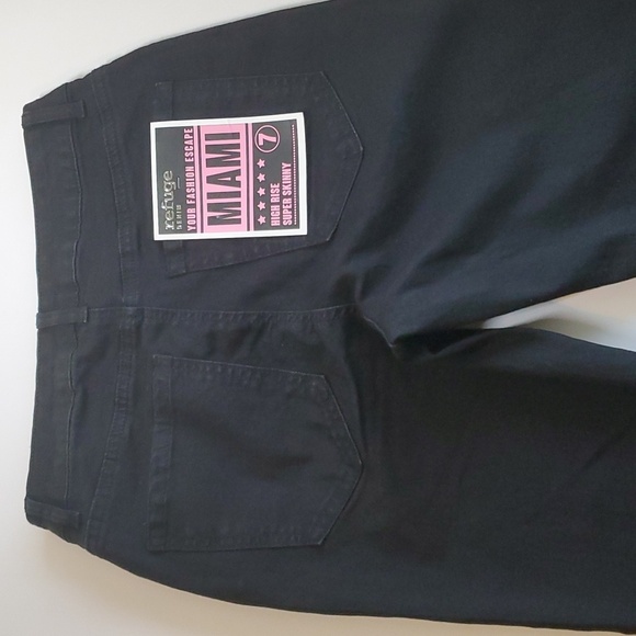 Refuge size 7 Miami black jeans high rise super skinny hi-rise - Picture 9 of 14